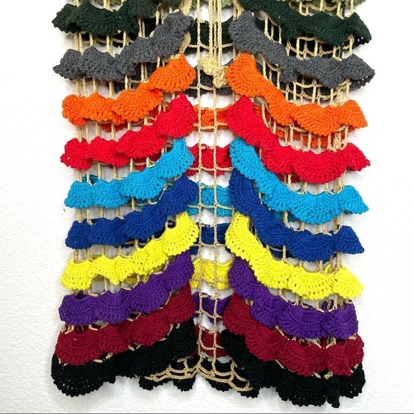 Crochet open front  scalloped vest medium - Picture 6 of 14